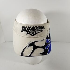 Talladega Super Speedway NASCAR Visor Beige Blue Black One Size New With Tag